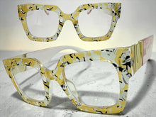 Oversized Exaggerated Funky Artsy Retro Style Clear Lens EYEGLASSES Abstract Optical Frame 69100