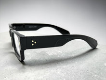 Classic Vintage Retro Style Clear Lens EYEGLASSES Thick Square Matte Black Frame 35009