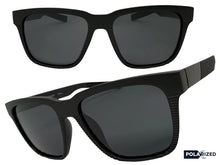 Classic Sporty Driving Fishing POLARIZED SUNGLASSES Large Black Frame - Dark Lens 9086