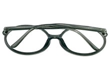 Oversized Vintage Retro Style Clear Lens EYEGLASSES X-Large Round Gray Frame 15032