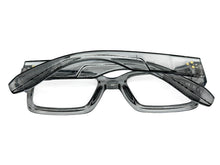 Classic Vintage Retro Style Clear Lens EYEGLASSES Thick Square Gray Frame 35009