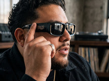 Classic Hardcore Biker Gangster Style LOCS SUNGLASSES Large Thick Black Frame - Dark Lens 91335
