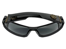 Classic Hardcore Gangster Biker Style Choppers SUNGLASSES Thick Black Frame - Dark Lens 6786