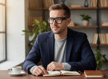Classic Vintage Retro Style Clear Lens EYEGLASSES Thick Square Black Frame 540763