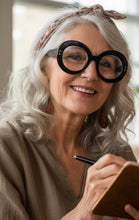 Oversized Vintage Retro Style Clear Lens EYEGLASSES Large Thick Round Black Frame 1765