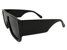 Classic Hardcore Biker Gangster Style SUNGLASSES Large Thick Black Frame - Dark Lens B0335