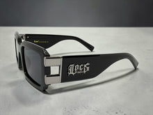 Classic Hardcore Biker Gangster Style LOCS SUNGLASSES Large Thick Black Frame - Dark Lens 91336