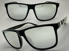 Classic Hardcore Biker Gangster Style LOCS SUNGLASSES Square Black Frame - Silver Lens 91295