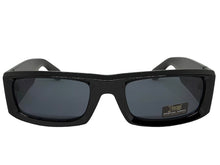 Classic Hardcore Biker Gangster Style LOCS SUNGLASSES Large Thick Black Frame - Dark Lens 91335