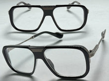 Classic Vintage Retro Hip Hop Rapper Style Clear Lens EYEGLASSES Black & Gunmetal Frame 76006