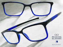 Classy Contemporary Modern Style READING GLASSES READERS Black Frame Lens Strength +1.25