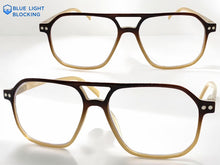 Classic Vintage Retro Aviator Style READING GLASSES READERS Brown Frame Lens Strength +2.50