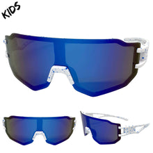 Kids Boys or Girls Retro Sporty Baseball Cycling Wrap Around Style SUNGLASSES Ages 6-13