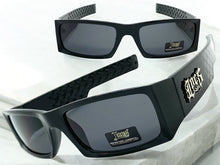 Classic Hardcore Biker Gangster Style LOCS SUNGLASSES Black Frame Dark Lens 91167