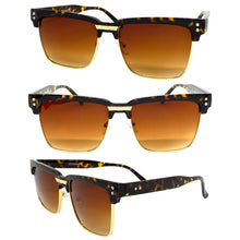 Classy Elegant Sophisticated Luxury Style SUNGLASSES Square Tortoise & Gold Frame 6462