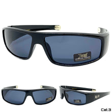 Classic Biker Gangster Hardcore Wrap Around LOCS SUNGLASSES Black Frame 9035