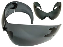 Oversized Space Futuristic Robotic Cyclops Shield Costume Party SUNGLASSES Huge Dark Gray Lens 2170