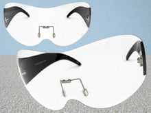 Oversized Exaggerated Modern Retro Shield Style SUNGLASSES X-Large Frame - Clear Lens 4679