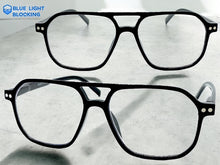 Classic Vintage Retro Aviator Style READING GLASSES READERS Black Frame Lens Strength +1.50