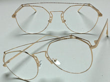 Exaggerated Classic Vintage Retro Style Clear Lens EYEGLASSES Gold Metal Frame AB252