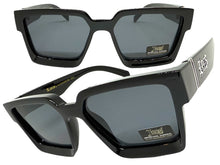 Classic Hardcore Biker Gangster Style LOCS SUNGLASSES Black Frame - Dark Lens 91209