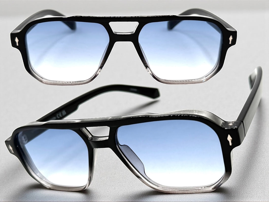 Classic Vintage Retro Hip Hop Style SUNGLASSES Square Black Frame 80930