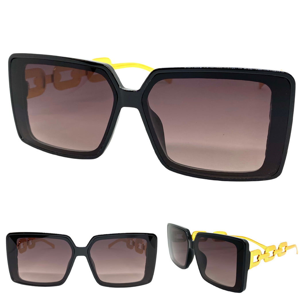 Classy Elegant Modern Retro Style SUNGLASSES Black Frame E1820