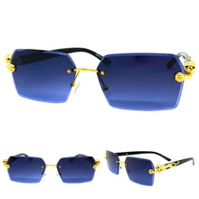 Classy Elegant Sophisticated Modern Luxury Style SUNGLASSES Gold & Black Frame E0969