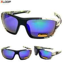 Tactial Military Sporty Wrap Around Style SUNGLASSES Camouflage Frame 2645