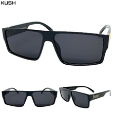 Classic Biker Gangster Hardcore KUSH SUNGLASSES Black Frame Dark Lens 80771