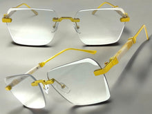 Classy Elegant Luxury Modern Style SUNGLASSES Rimless Gold Frame 5331