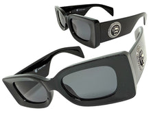 Classic Hardcore Biker Gangster Style SUNGLASSES Black Frame - Dark Lens 5015