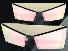 Modern Retro Futuristic Party Raver Style SUNGLASSES Unusual Silver Frame 5275