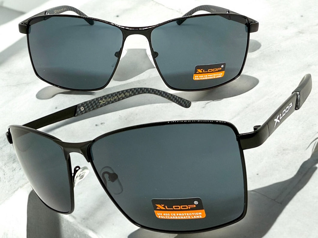 Classic Sporty Modern Stylish Sleek Biker SUNGLASSES Black Frame Dark Lens 1462