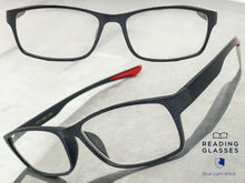 Sleek Contemporary Modern Sporty Style READING GLASSES READERS Gray Frame Lens Strength +1.50
