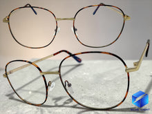 Exaggerated Classic Vintage Retro Style Clear Lens Blue Light Block Computer EYEGLASSES Square Gold Frame 5408
