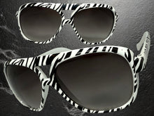 Oversized Exaggerated Vintage Retro Style SUNGLASSES Large Zebra - Tiger Print Frame 1166