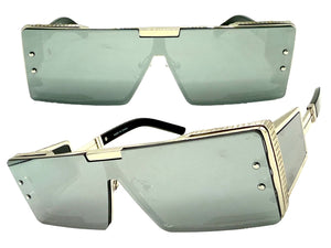 Classic Hardcore Gangster Hip Hop Rapper Pimp Style SUNGLASSES Silver Frame 79004