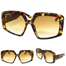 Oversized Vintage Retro Style SUNGLASSES Large Tortoise Frame 1113