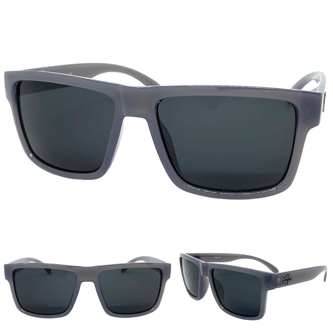 Classic Biker Motorcycle Hardcore Sporty SUNGLASSES Gray Frame K0012