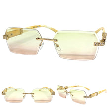 Men's Classy Elegant Luxury Designer Hip Hop Style SUNGLASSES Gold & Marble Frame E0883