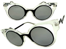 Classic Vintage Retro Cat Eye Style SUNGLASSES Funky Clear Frame 1737