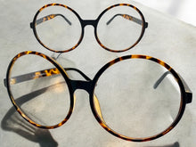 Oversized Vintage Retro Style Clear Lens EYEGLASSES X-Large Tortoise Frame 1734