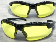 Motorcycle Biker Day or Night Riding SUNGLASSES Safety Eyewear HD Yellow Lens 5240