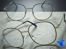 Exaggerated Classic Vintage Retro Style Clear Lens Blue Light Block Computer EYEGLASSES Square Silver Frame 5408