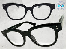 Classic Vintage Retro Style Clear Lens Blue Light Block Computer EYEGLASSES Black Frame I135