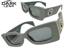Classic Hardcore Biker Gangster Style SUNGLASSES Gray Frame - Dark Lens 5015