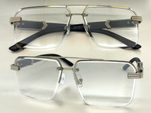 Men's Classy Elegant Luxury Designer Hip Hop Style SUNGLASSES Silver & Wooden Frame 7537