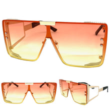 Oversized Luxury Retro Hip Hop Style SUNGLASSES Large Rose Gold Frame 5026