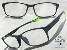 Sleek Contemporary Modern Sporty Style READING GLASSES READERS Gray Frame Lens Strength +3.00